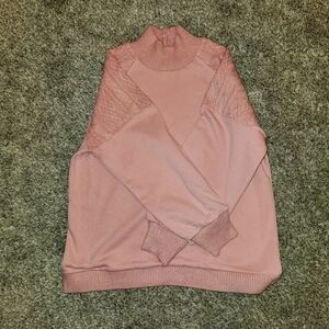 Soft pink cozy sweater